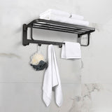 Aquaterior 23" Stainless Steel Towel Shelf Rack Holder Wall-Mounted