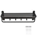 Aquaterior 23" Stainless Steel Towel Shelf Rack Holder Wall-Mounted