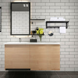 Aquaterior 23" Stainless Steel Towel Shelf Rack Holder Wall-Mounted