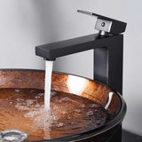 Aquaterior Vessel Faucet Oil Rubbed Bronze 1-Handle Square 10.4"H