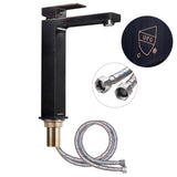 Aquaterior Vessel Faucet Oil Rubbed Bronze 1-Handle Square 10.4"H