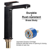 Aquaterior Vessel Faucet Oil Rubbed Bronze 1-Handle Square 10.4"H