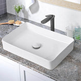 Aquaterior Countertop Sink Rectangular w/ Pop Up Drain
