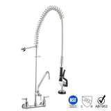 Aquaterior Commercial Pre-Rinse Kitchen Faucet Pull Out Sprayer