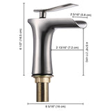 Aquaterior Waterfall Bathroom Faucet One-Handle Low-Arc