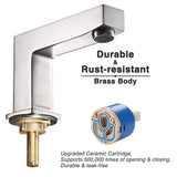 Aquaterior Widespread Bathroom Faucet Brushed Nickel 2-Handle 4"H