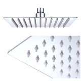 8" Rainfall Shower Head 304 Stainless Steel Square Top