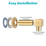 Aquaterior Commercial Faucet Installation Kit Backsplash Mount G1/2"