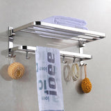 Aquaterior 23" Stainless Steel Towel Shelf Rack Holder Wall-Mounted