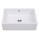 Aquaterior 20" Rectangle Bathroom  Porcelain Sink Overflow w/ Drain