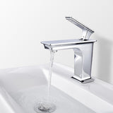Aquaterior Rectangular Bathroom Porcelain Sink w/ Drain 18x12x5