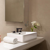 Aquaterior Bathroom Sink Countertop Overflow w/ Drain 20x16