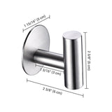 Aquaterior Towel Robe Hooks Stainless Steel Set(2)