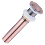 Aquaterior 1 1/2" Copper Bathroom Sink Pop Up Drain