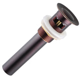 Aquaterior 1 1/2" Oil Rubbed Bronze Overflow Pop Up Drain