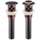 Aquaterior 1 1/2" Oil Rubbed Bronze Overflow Pop Up Drain