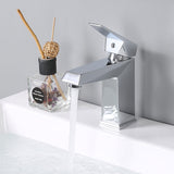 Aquaterior Bathroom Faucet Square One-Handle Low-Arc