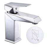 Aquaterior Bathroom Faucet Square One-Handle Low-Arc