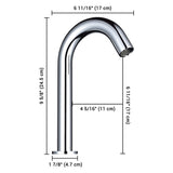 Aquaterior Touchless Faucet Hot & Cold Chrome