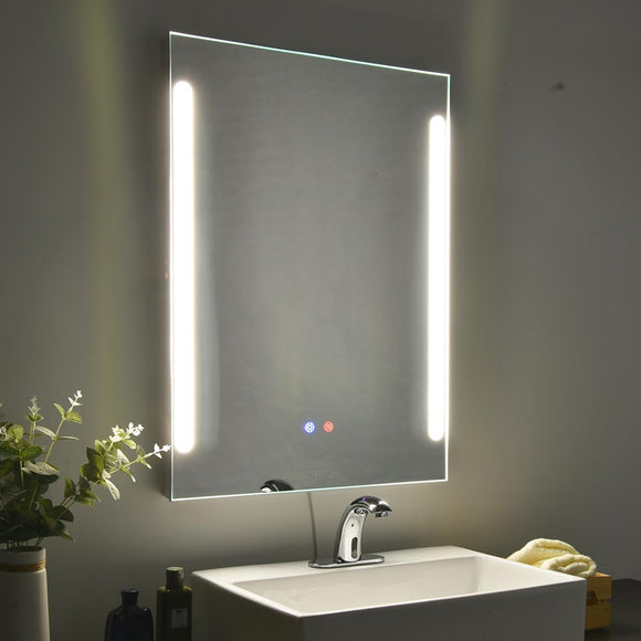 80 x 60 cm Anti-fog LED Lighted Mirror Wall Mounted Bathroom