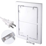 Lighted Bathroom Mirror Anti-Fog Frameless 2-Lights 32x24in