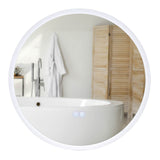 Round Wall Mirror with Lights Anti Fog Touch Switch