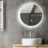 Round Wall Mirror with Lights Anti Fog Touch Switch