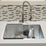 Aquaterior Kitchen Sink Undermount Stainless Steel 23"x18"x10"