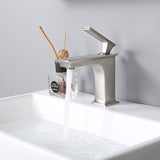Aquaterior Bathroom Faucet One-Handle Low-Arc