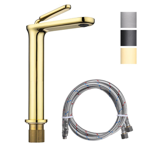 Aquaterior Bathroom Faucet Gold Black Gray Options 12