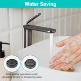 Aquaterior Bathroom Faucet Gold Black Gray Options 12"H
