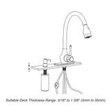 Aquaterior Pulldown Kitchen Faucet Single Handle Oil Rubbed Bronze