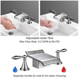 Aquaterior 2-handle Widespread Bathtub Faucet