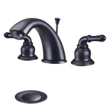 Aquaterior 2-handle Deck-Mount Bathroom Faucet Trim Kit w/ Drain ORB