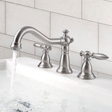 Aquaterior Widespread Bathroom Faucet 2-Handle 6"H