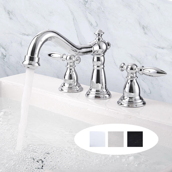 Aquaterior Widespread Bathroom Faucet 2-Handle 6