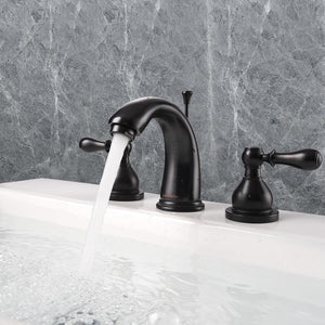 Aquaterior Widespread Bathroom Faucet 2-Handle 4.7"H