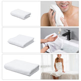 White Bathtub Towel Sets Hand Face Bath Towels Hotel 3Pcs