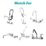 Aquaterior Commercial Faucet Installation Kit Backsplash Mount G1/2"